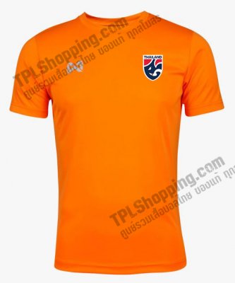เสื้อบอลไทย เสื้อฟุตบอลไทย เสื้อเชียร์ทีมชาติไทย 2022  199-01 สีส้ม