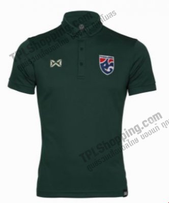 เสื้อบอลไทย เสื้อฟุตบอลไทย เสื้อโปโลทีมชาติไทย 2022  สีเขียว