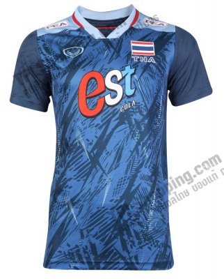 เสื้อบอลไทย เสื้อฟุตบอลไทย เสื้อวอลเลย์บอลทีมชาติชายแขนสั้น 2023 สีน้ำเงิน 