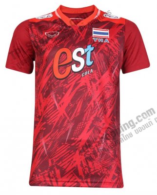 เสื้อบอลไทย เสื้อฟุตบอลไทย เสื้อวอลเลย์บอลทีมชาติชายแขนสั้น 2023 (สีแดง) 