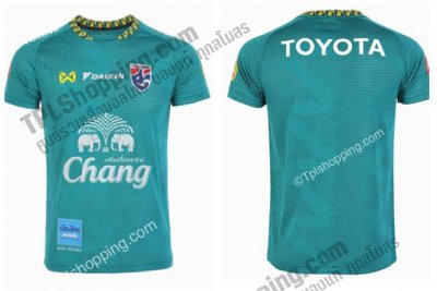 เสื้อบอลไทย เสื้อฟุตบอลไทย เสื้อซ้อมทีมชาติไทย 2023 เกรดนักเตะ สีเขียว