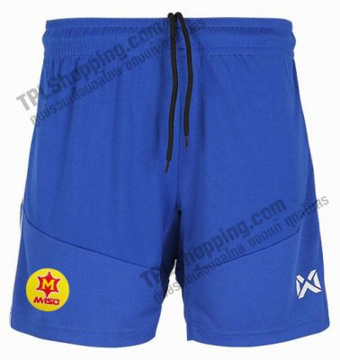 เสื้อบอลไทย เสื้อฟุตบอลไทย กางเกงฟุตบอลทีมชาติไทย 2022/2023 รุ่น Aero Training Shorts สีน้ำเงิน โลโก้ M-150 