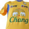 เสื้อทีมชาติไทย เสื้ออุ่นเครื่องทีมชาติไทย เสื้อแข่งทีมชาติไทย ปี 2012-2013 แกรนด์สปอร์ต (Grand Sport) ชุดเกมส์อุ่นเครือง สีเหลือง