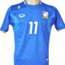 เสื้อทีมชาติไทย ชุดแข่ง AFF Suzuki Cup (เอเอฟเอฟ ซูซูกิ คัพ) แกรนด์สปอร์ต (Grand Sport) ปี 2012 สีน้ำเงิน สกรีนเบอร์ 11 อนุชา กิจพงษ์ศรี