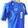 เสื้อทีมชาติไทย ชุดแข่ง AFF Suzuki Cup (เอเอฟเอฟ ซูซูกิ คัพ) แกรนด์สปอร์ต (Grand Sport) ปี 2012 สีน้ำเงิน สกรีนเบอร์ 8 สุมัญญา ปุริสาย