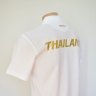 เสื้อโปโลทีมชาติไทย Grand Sport ปี 2012 สีขาว สกรีน THAILAND สีทอง