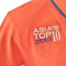 เสื้อโปโลบุรีรัมย์ ยูไนเต็ด ปีฤดูกาล 2013-2014 ปัก ASIA'S TOP 10 สีส้ม Limited Edition