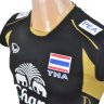 เสื้อวอลเล่ย์บอลหญิงทีมชาติไทย ปี 2013 สีดำ สปอนเซอร์ครบ พร้อมเฟล็ก PEA