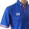 เสื้อโปโลเชียร์ทีมชาติไทย Warrix 2016 สีน้ำเงิน(เพิ่มธงชาติ) รุ่น PW01