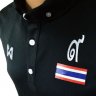 เสื้อเชียร์ทีมชาติไทย Warrix 2016 สีดำ (เพิ่มธงชาติ+เฟล็กส์เลข ๙ สีเงินสะท้อนแสง) รุ่น PWB02