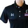 เสื้อเชียร์ทีมชาติไทย Warrix 2016 สีดำ (เพิ่มธงชาติ+เฟล็กส์เลข ๙ สีเงินสะท้อนแสง) รุ่น PWB02