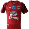 เสื้อเชียร์ทีมชาติไทย 2018 โลโก้ใหม่ สีแดง ทรงผู้ชาย (WC-53) ติดสปอนเซอร์