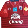 เสื้อเชียร์ทีมชาติไทย 2019 ติดสปอนเซอร์ สีแดง